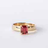 Apex Red Spinel Solitaire Ring