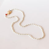 Small Oval Pearl Toggle Necklace