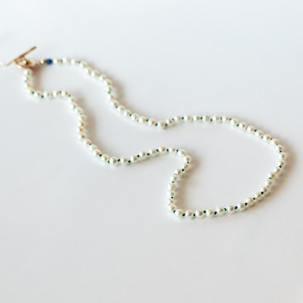 Large Round Pearl Toggle Necklace