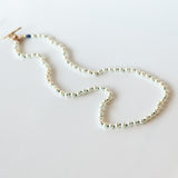 Large Round Pearl Toggle Necklace
