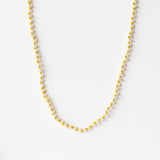 Seed Pearl Yellow Necklace
