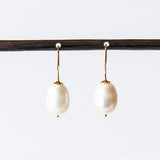Baroque Pearl Swing Hoops