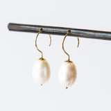 Baroque Pearl Swing Hoops