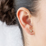 Solitaire Diamond Stud Earrings