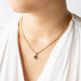 Single Stone | Randi Drop Emerald Necklace