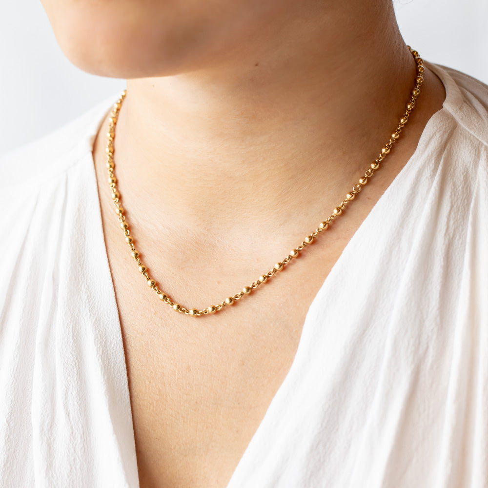 Single Stone | Rosary Chain Necklace