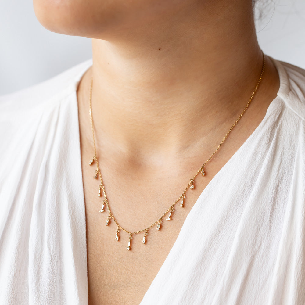 Suzanne Kalan | 18k Classic Diamond Drop Necklace