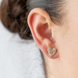 Suzanne Kalan | 18k Small Diamond Heart Stud Earrings