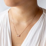 Suzanne Kalan | 18k Shimmer Diamond Bar Necklace