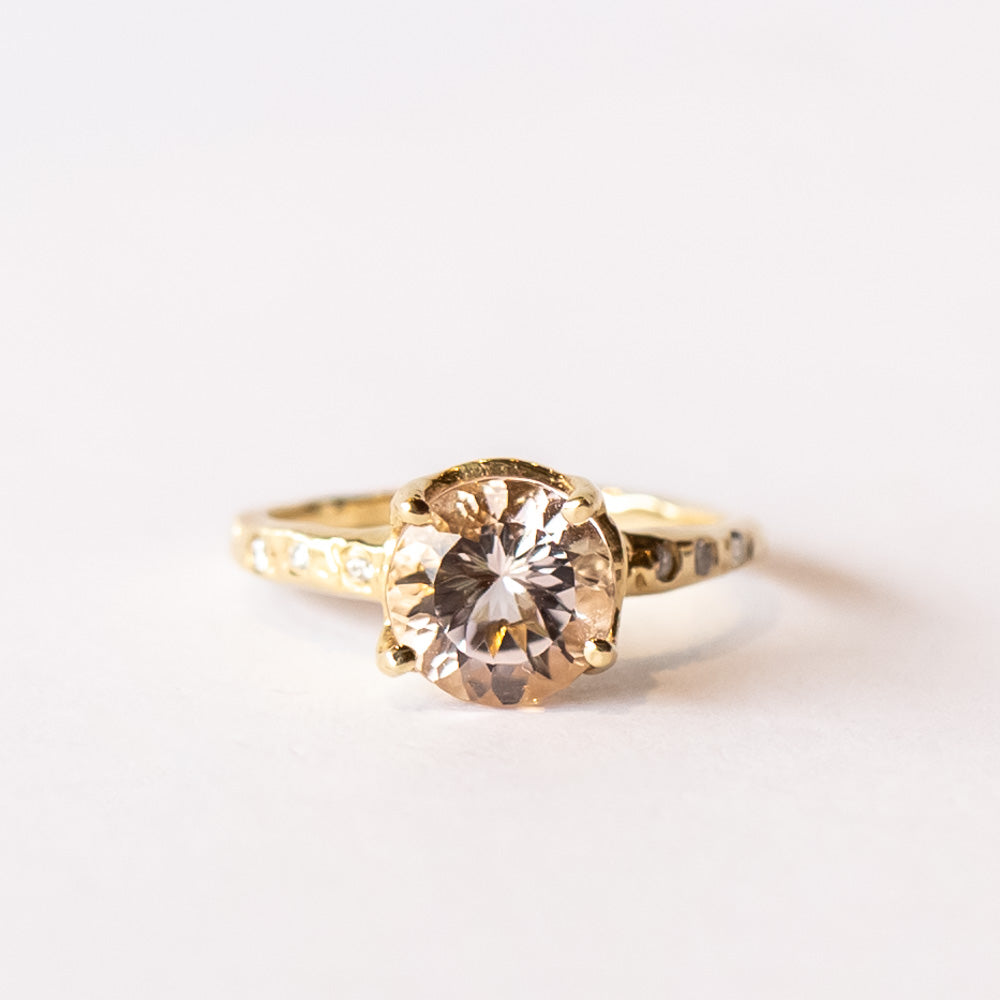 Guardian Solitaire Prong-Set Morganite Ring