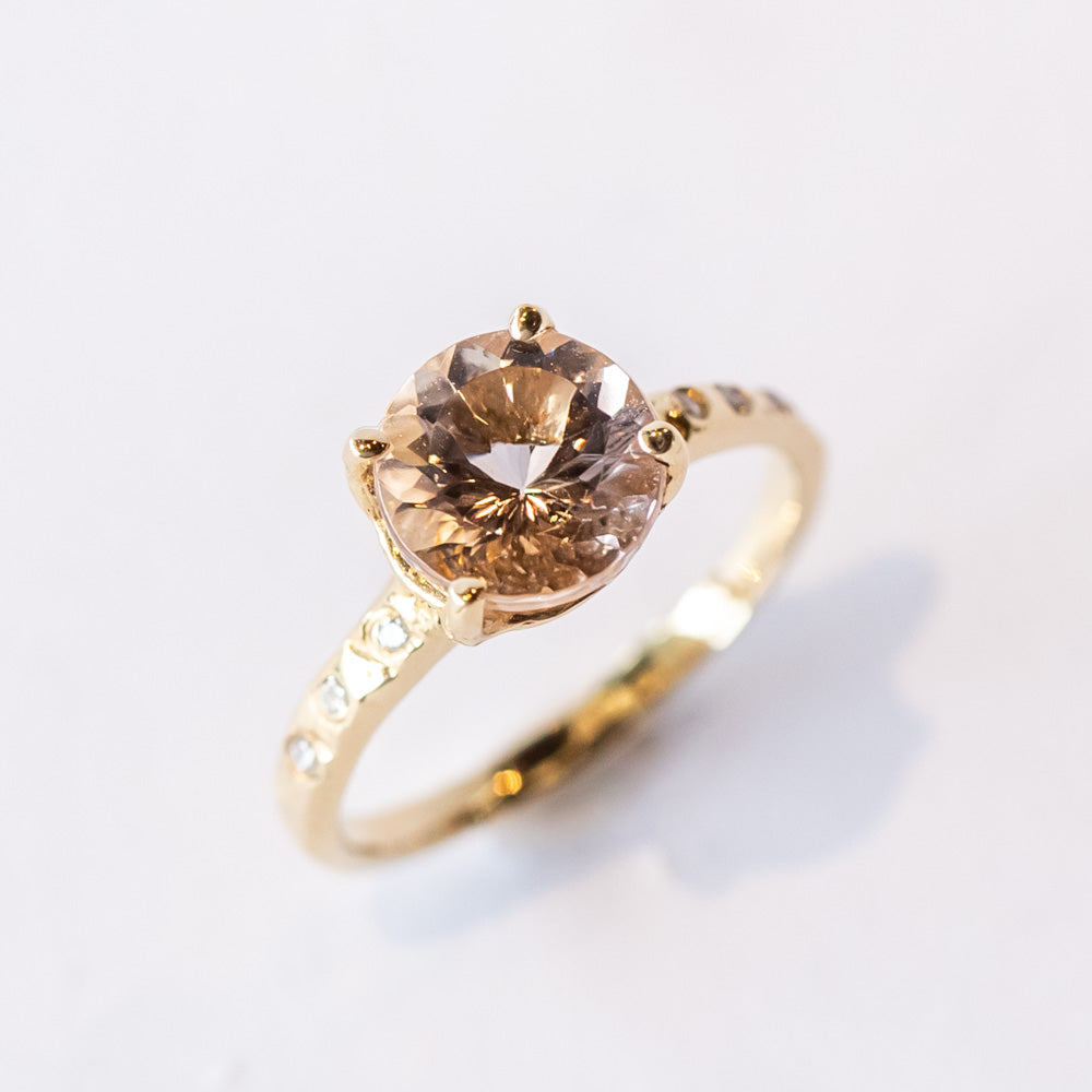 Guardian Solitaire Prong-Set Morganite Ring