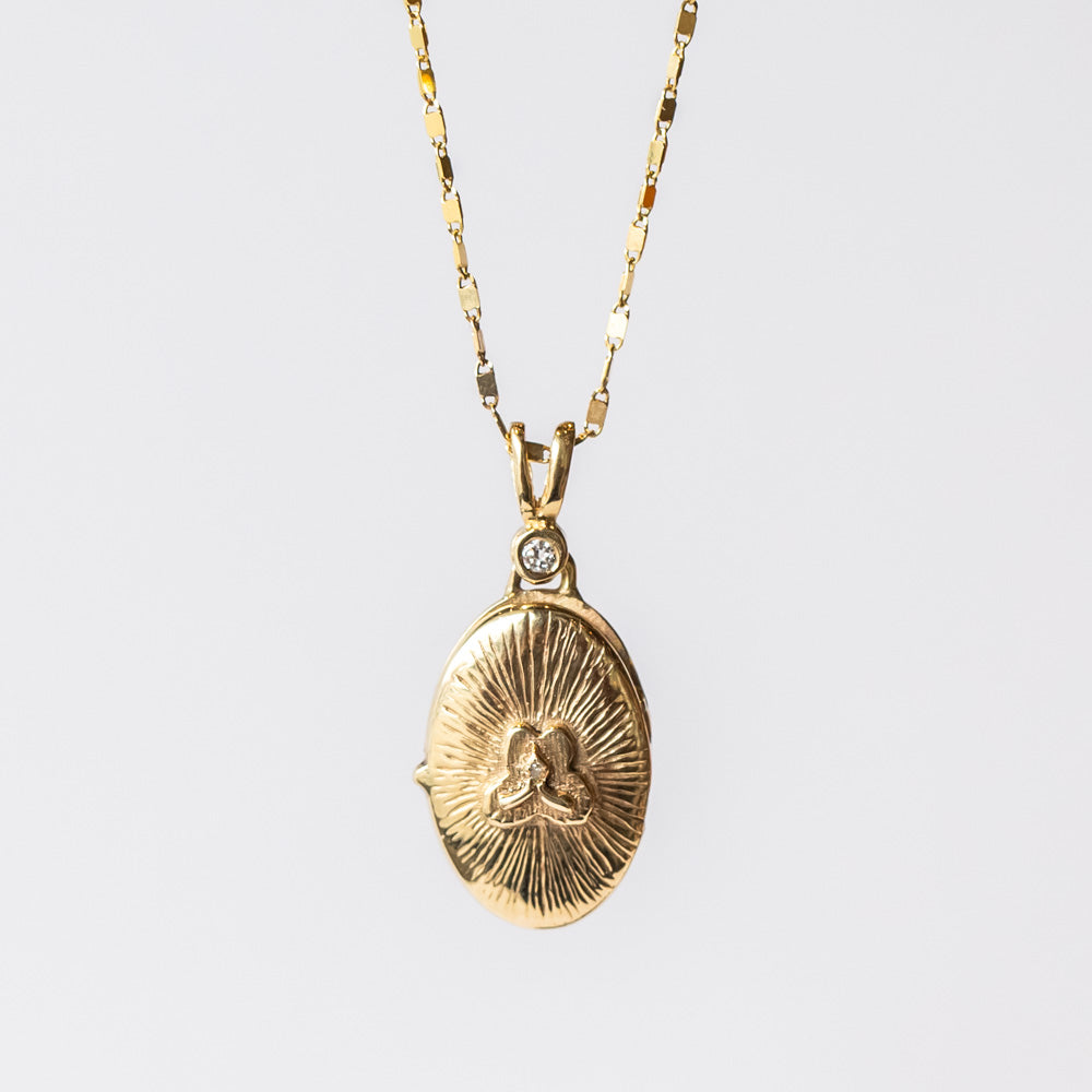 Miraculous Prayer Locket with Diamond
