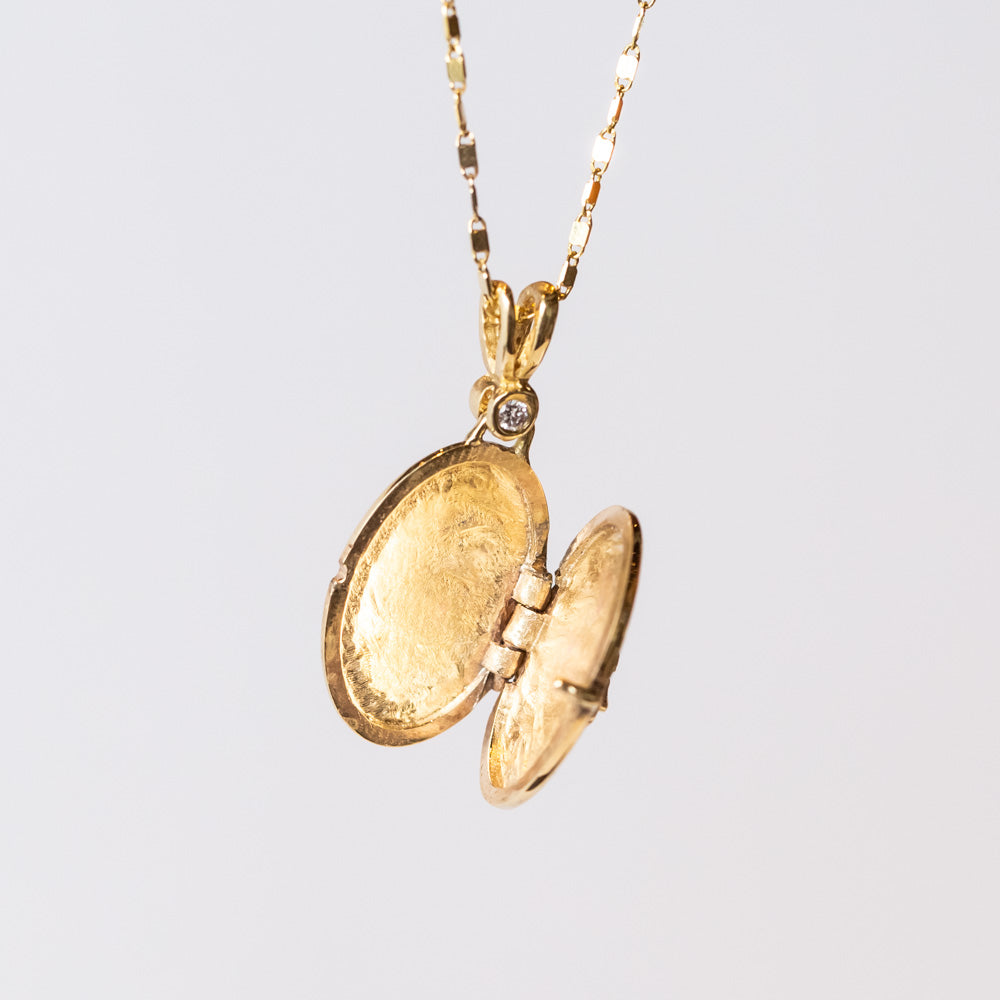 Miraculous Prayer Locket with Diamond