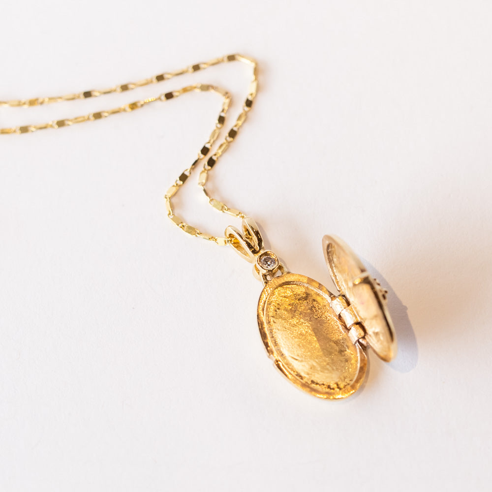 Miraculous Prayer Locket with Diamond