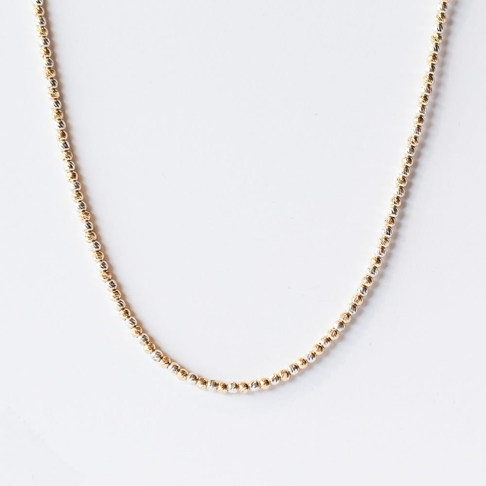 Alternating Sparkly Beaded Necklace