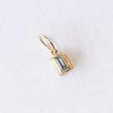 Baguette Aquamarine Charm