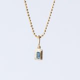 Baguette Aquamarine Charm