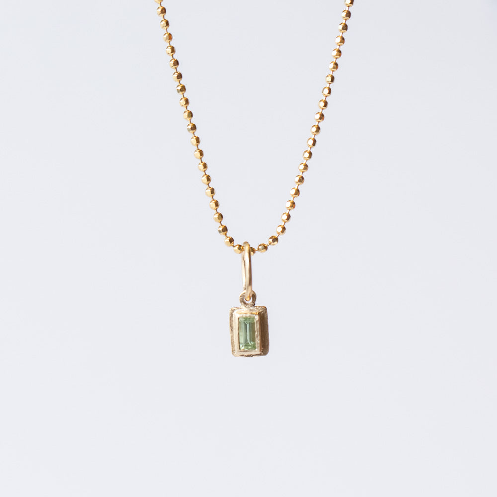 Baguette Peridot Charm