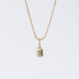 Baguette Peridot Charm