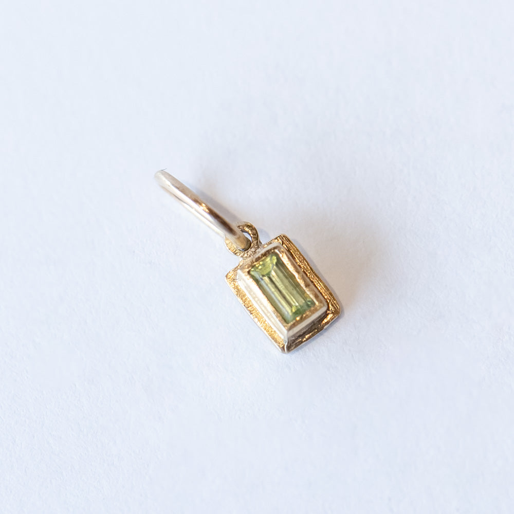 Baguette Peridot Charm