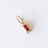 Baguette Ruby Charm