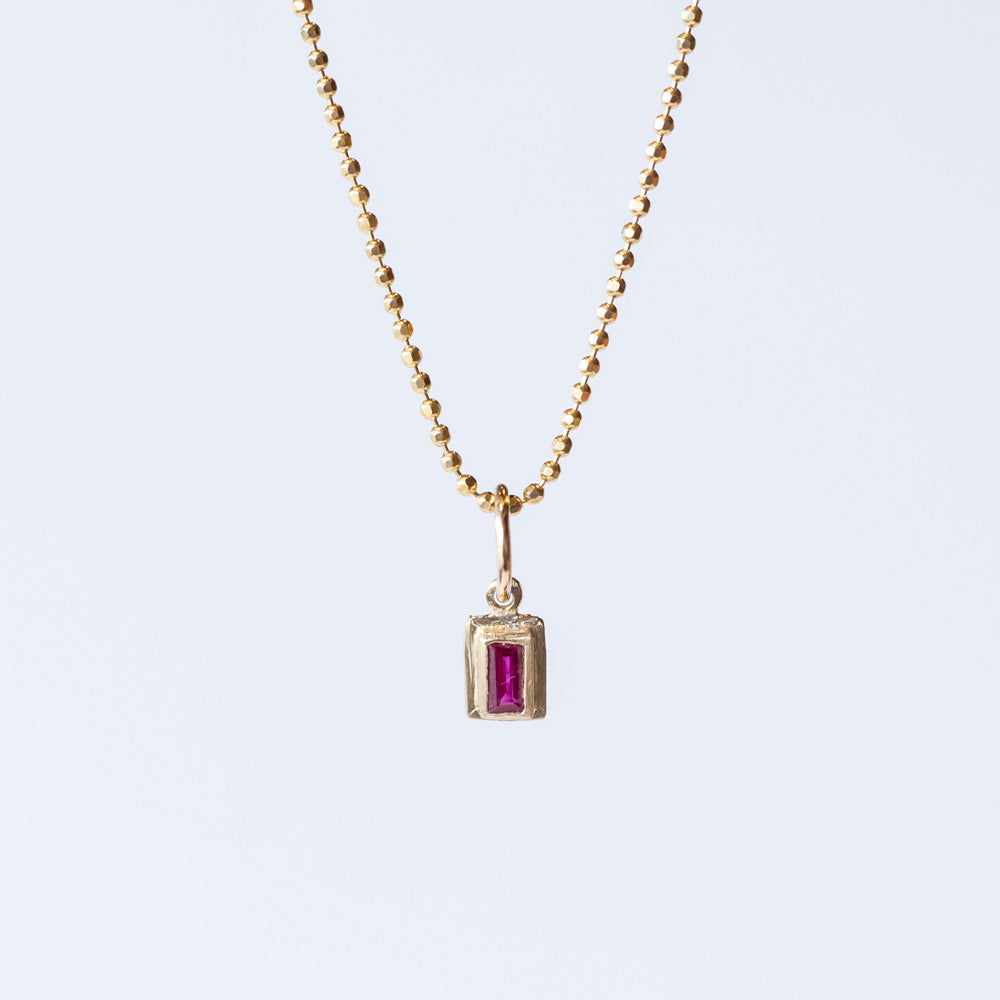 Baguette Ruby Charm