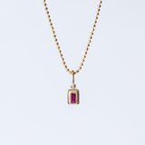 Baguette Ruby Charm