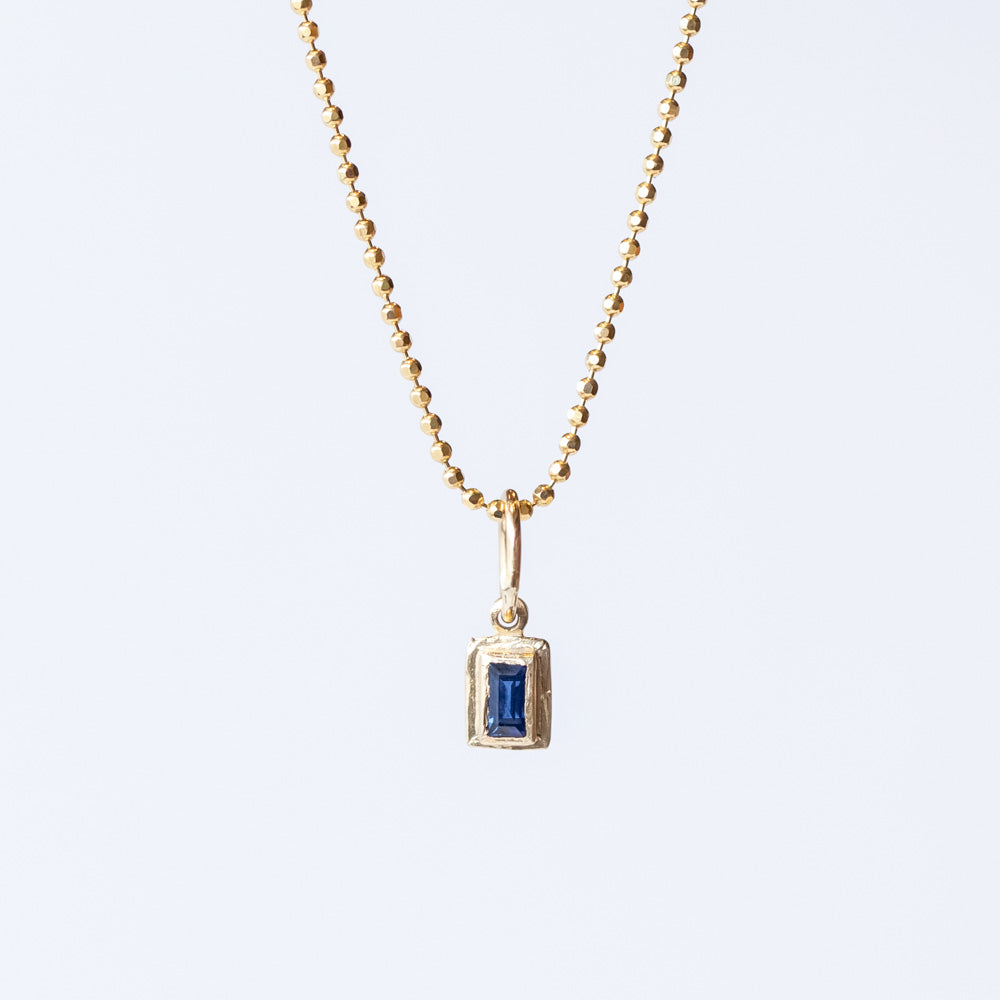 Baguette Sapphire Charm