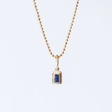 Baguette Sapphire Charm