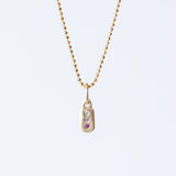 Itty Bitty Pink Diamond Bar Charm
