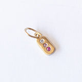 Itty Bitty Pink Diamond Bar Charm