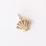 Small Diamond Scallop Shell Charm
