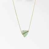 Geo Green Tourmaline Necklace
