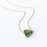 Geo Green Tourmaline Necklace