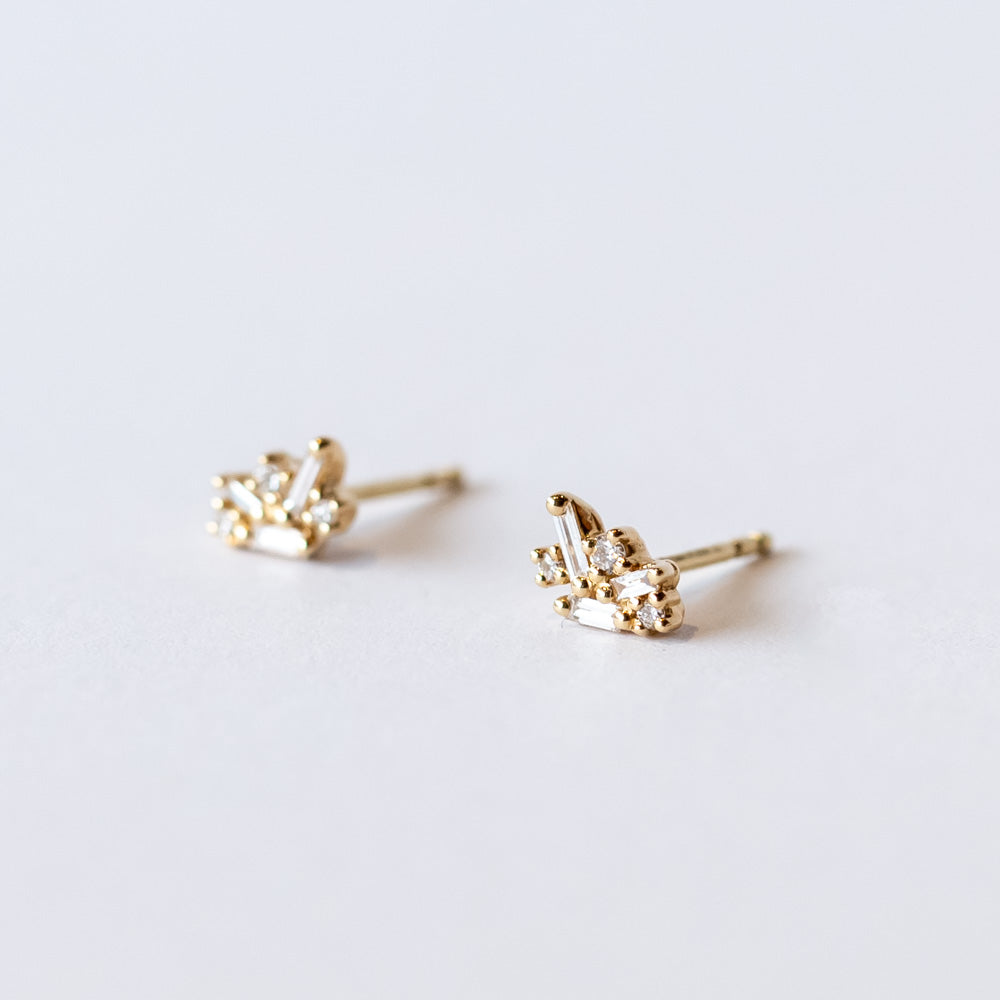 Suzanne Kalan | 18k Classic Diamond Felicity Stud Earrings
