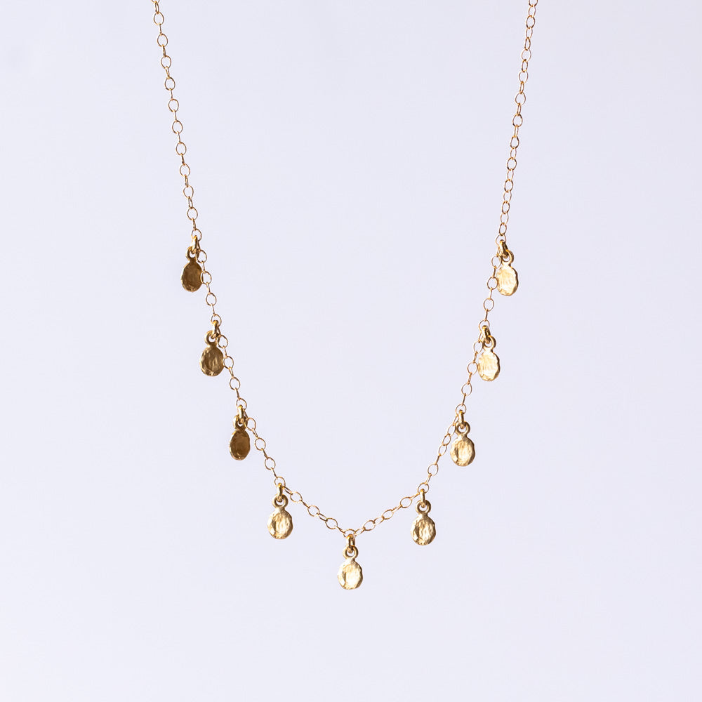 Victoria Cunningham | Tiny Golden 9 Flakes Necklace