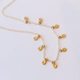Victoria Cunningham | Tiny Golden 9 Flakes Necklace