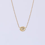 Victoria Cunningham | Medium Gold Flake Diamond Cluster Necklace