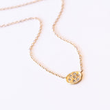 Victoria Cunningham | Medium Gold Flake Diamond Cluster Necklace