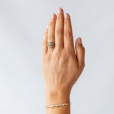 Salt and Pepper Oval Rose Cut Diamond Nico Ring