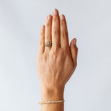 Salt and Pepper Diamond Crown Nico Contour Band