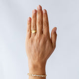 Petite Signet Ring in Carved Gold