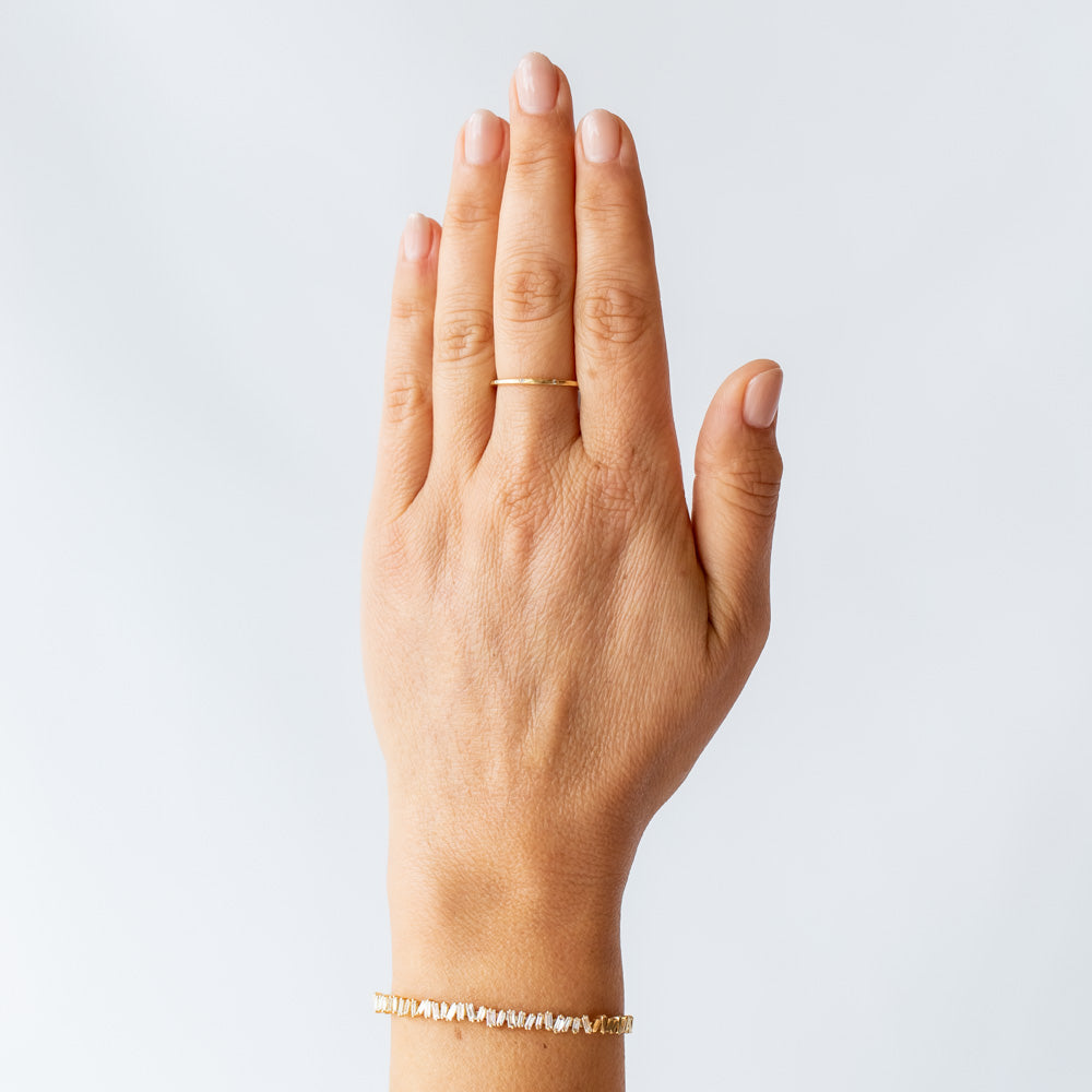 Skinny Diamond Stacking Band