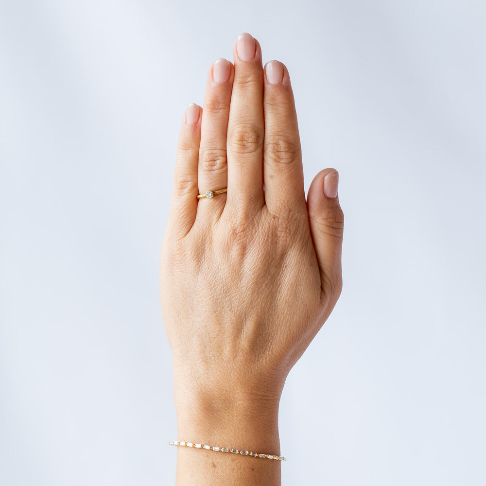 Sarah Swell | Feather Solitaire Ring