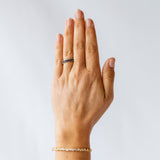 Suzanne Kalan | 18k Princess Midi Dark Blue Sapphire Eternity Band
