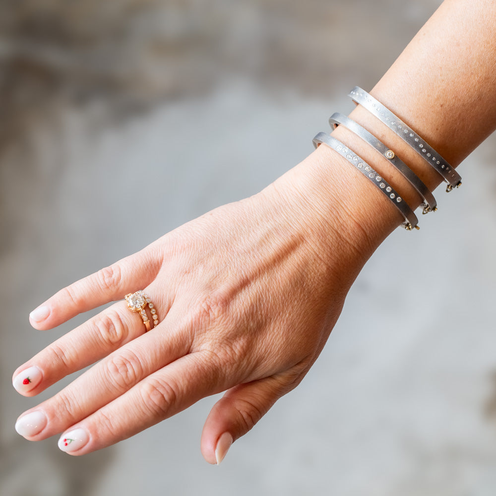 Laura 4mm Diamond Bangle