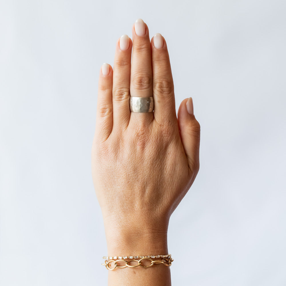 Sarah McGuire | Aurora Diamond Cigar Band Ring
