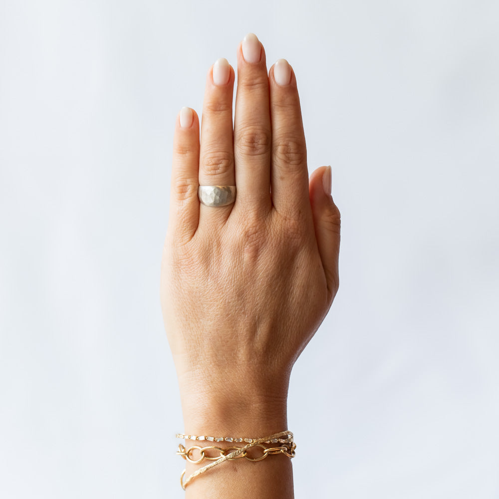 Sarah McGuire | Hammered Half Sleeve Ring