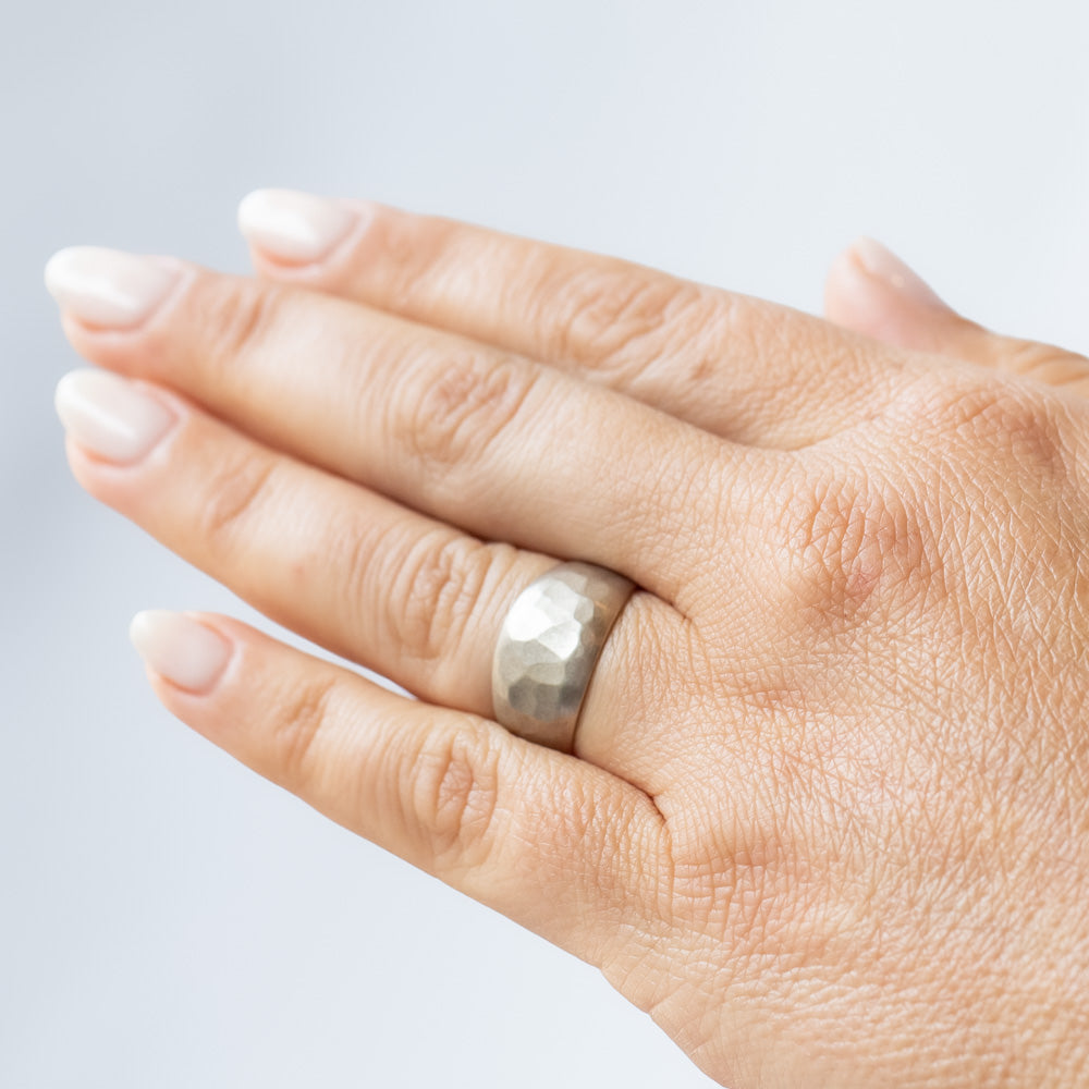 Sarah McGuire | Hammered Half Sleeve Ring