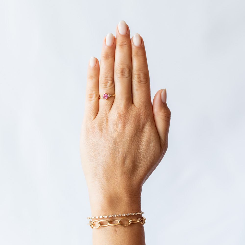 送料関税込★Suzanne Kalan★ダイヤモンド トパーズ 14K リング Suzanne Kalan | 14k Hexagon Pink Topaz and Diamond Ring – LAPIS